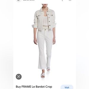 NWT Frame Le Bardot crop sz 26